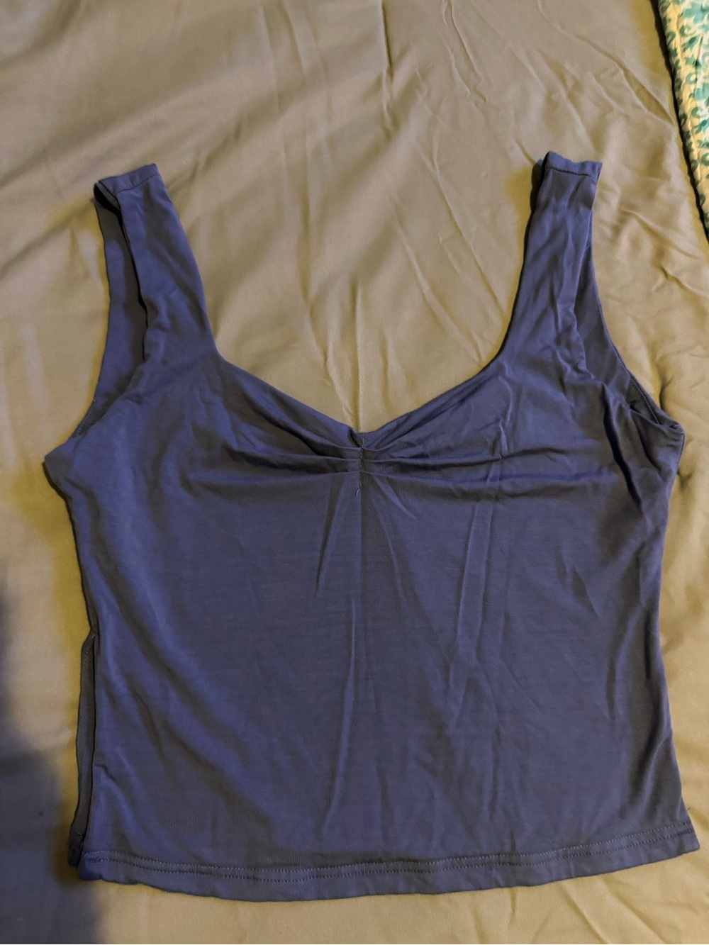Women's Scoop Neck Tank Top in Dusty Blue